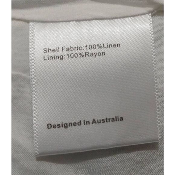 Suboo womens size 2 mini 100% linen polka dot asymmetric peplum skirt 26 waist - Picture 5 of 6